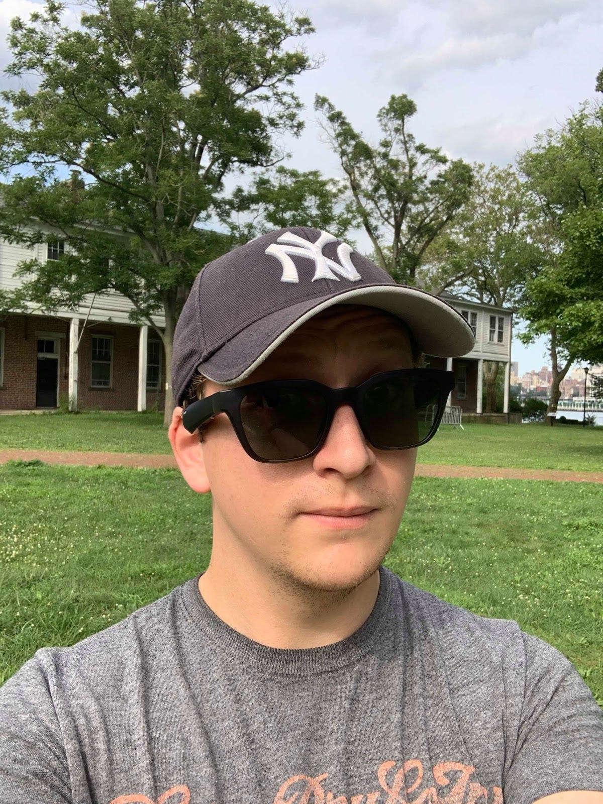 Edward Mylechreest with the Bose Glasses