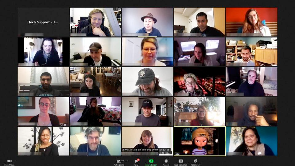 Sundance Artist Lounge Zoom Meeting Gallery View