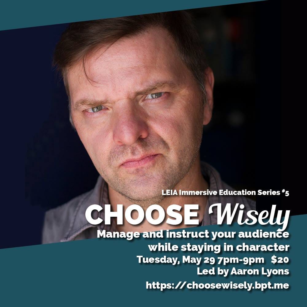 LA: ‘Choose Wisely’ Workshop with Aaron Lyons of ‘Delusion’