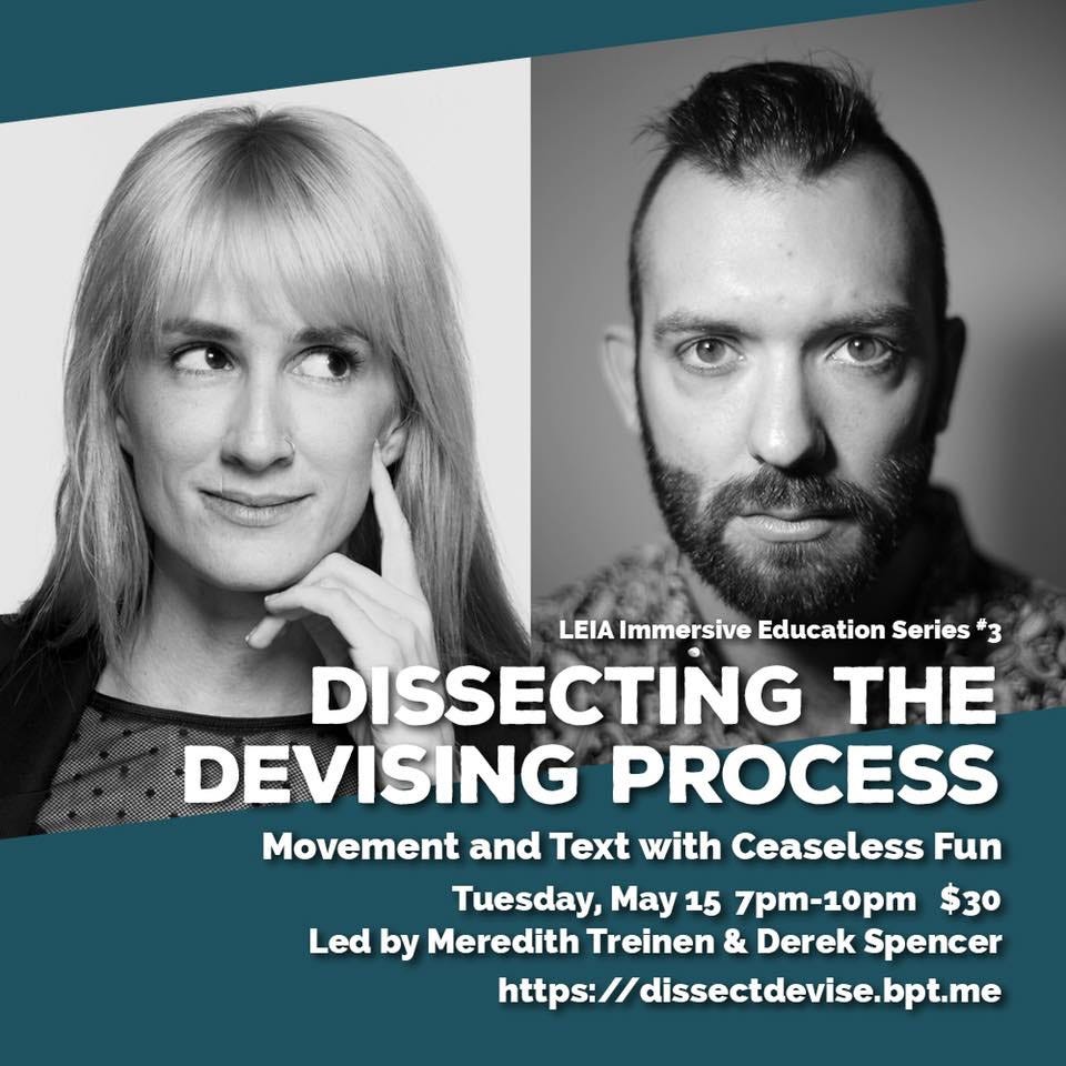 LA: ‘Dissecting the Devising Process’ Workshop with Ceaseless Fun