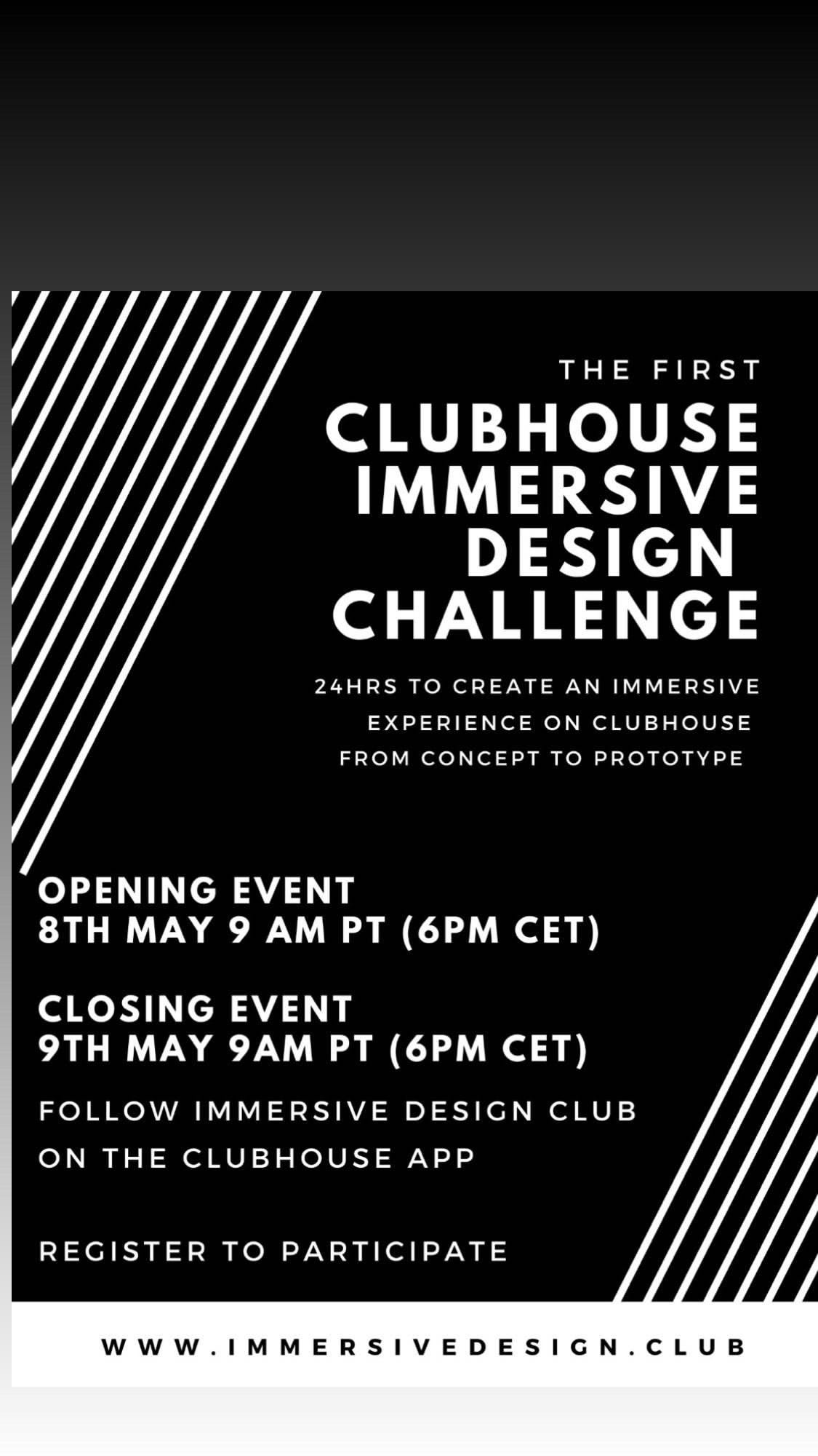 Clubhouse Design Challenge This Weekend (Newswire)