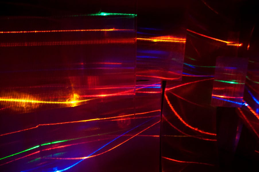 NYC: A Sound Of Light, appearing around the bend