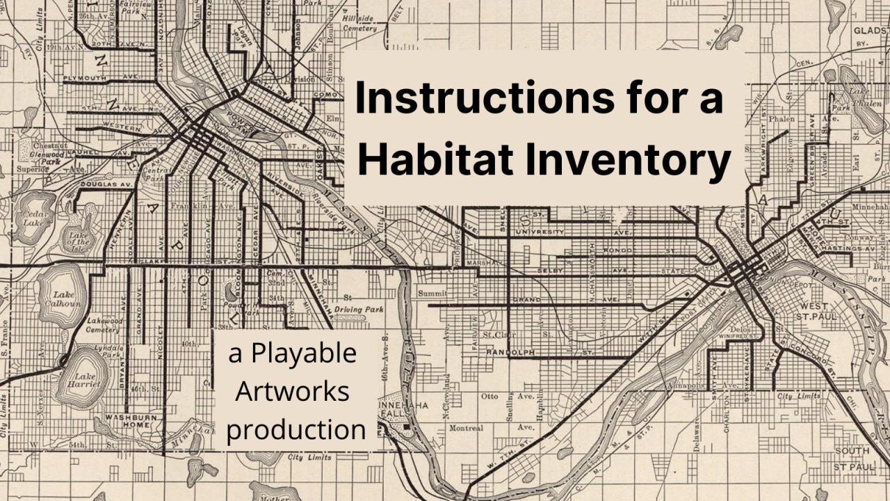 Instructions for a Habitat Inventory
