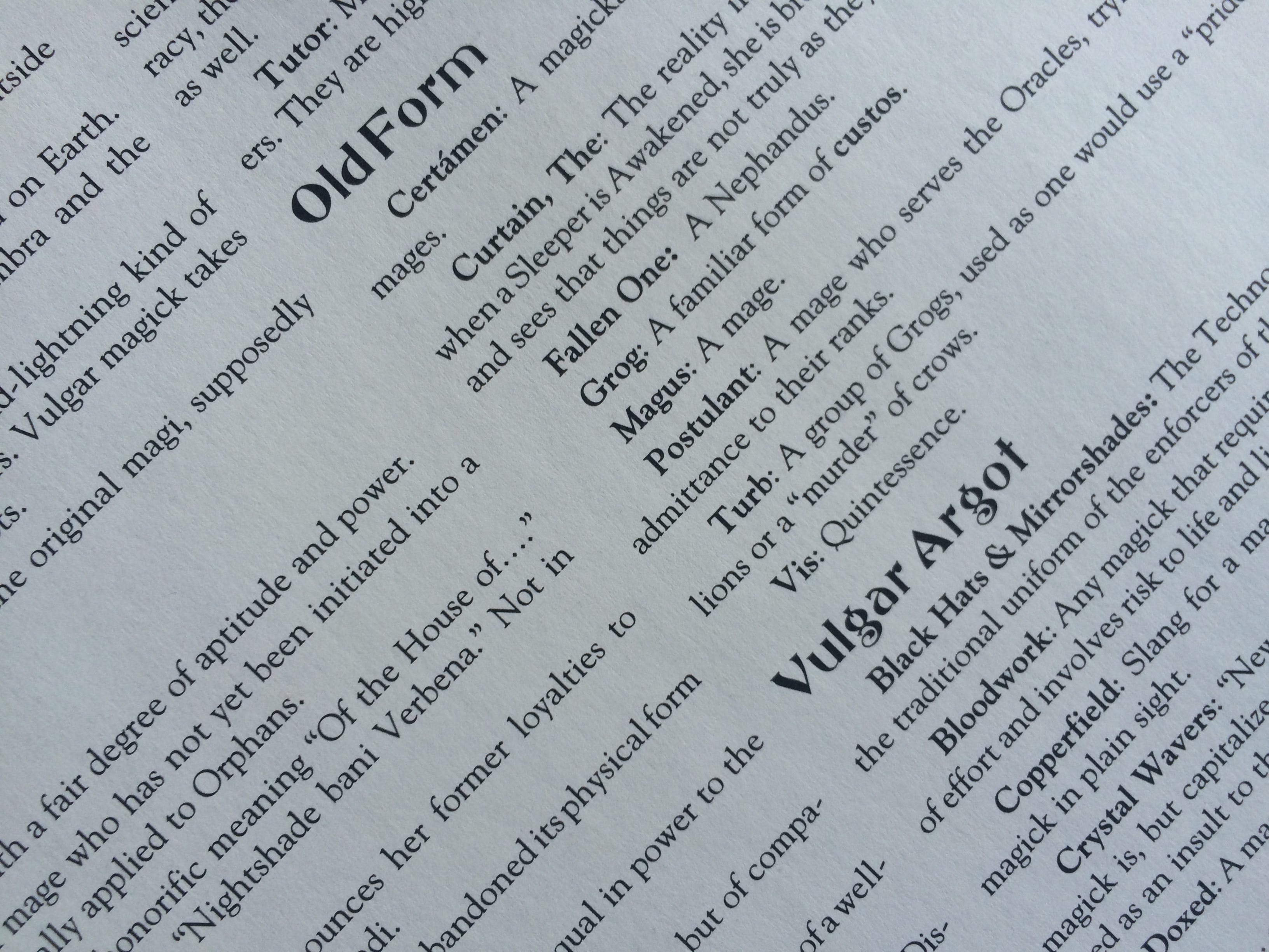 The No Proscenium Glossary (2024)