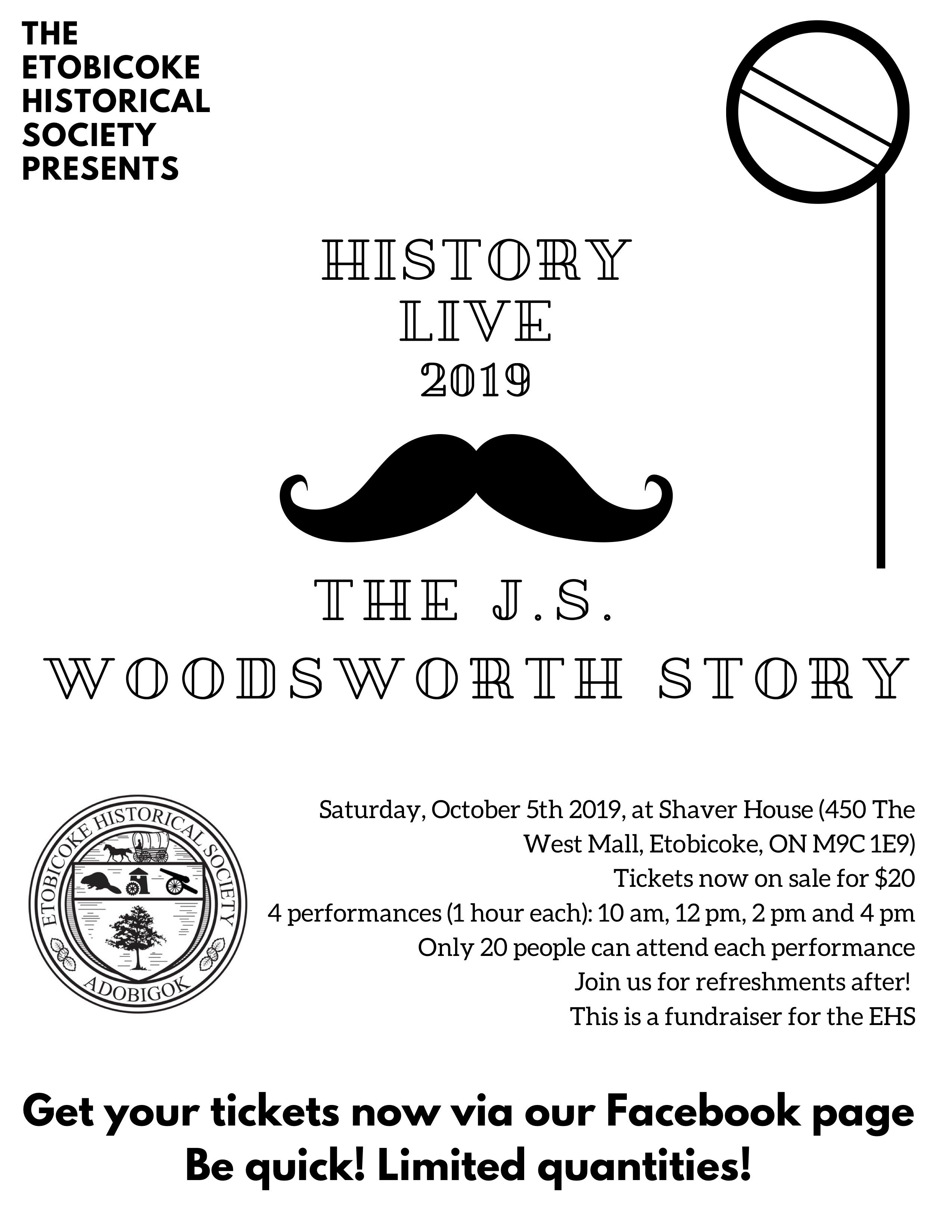 Toronto, ON: History Alive: The JS Woodsworth Story