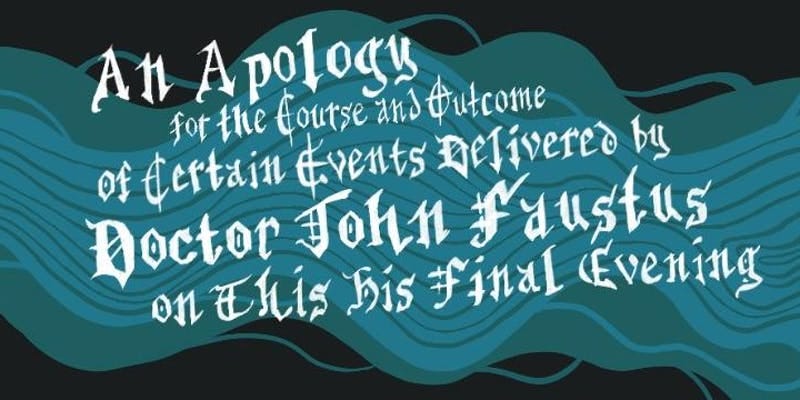 NYC: An Apology for the Course and Outcome of Certain Events Delivered by Doctor John Faustus on…