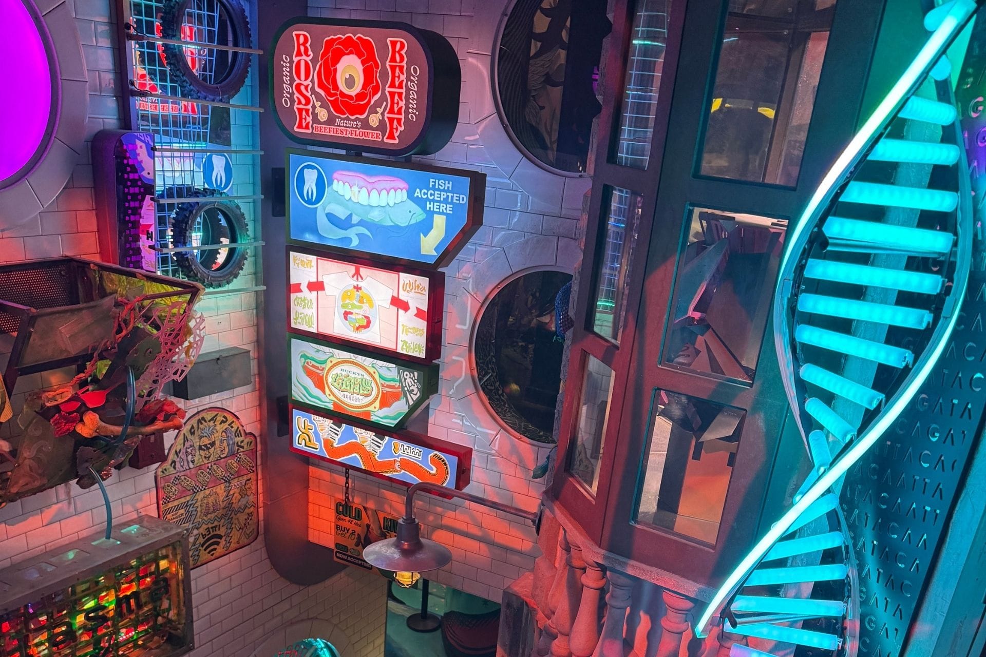 A Timely Postcard From Meow Wolf Houston's Radio Tave